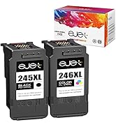 ejet PG-245/ CL-246 XL High Capacity Ink Replacement for Canon Ink Cartridges 245 and 246 245XL f...