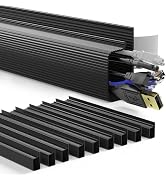 Delamu 157in Cable Management Under Desk, Safe & Tidy Under Desk Cable Management for Home & Offi...