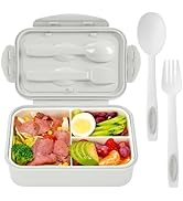 Bento Boxes for Adults - 1100 ML Lunch Box Container For Kids Women With Built-in Spoon & Fork - ...