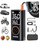 OlarHike Tire Inflator Portable Air Compressor, 6000mAh,Smart Dual Hose System, Auto Air Pump for...