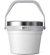 COKTIK 7L Vacuum Insulated Ice Bucket with Lid,Large capacity Stainless Steel Beverage Bucket for...