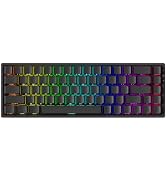 MONSGEEK FUN68 Rapid Trigger Gaming Keyboard 8k SP HE Wired 65% Black Keyboard, Glare Magnetic Sw...