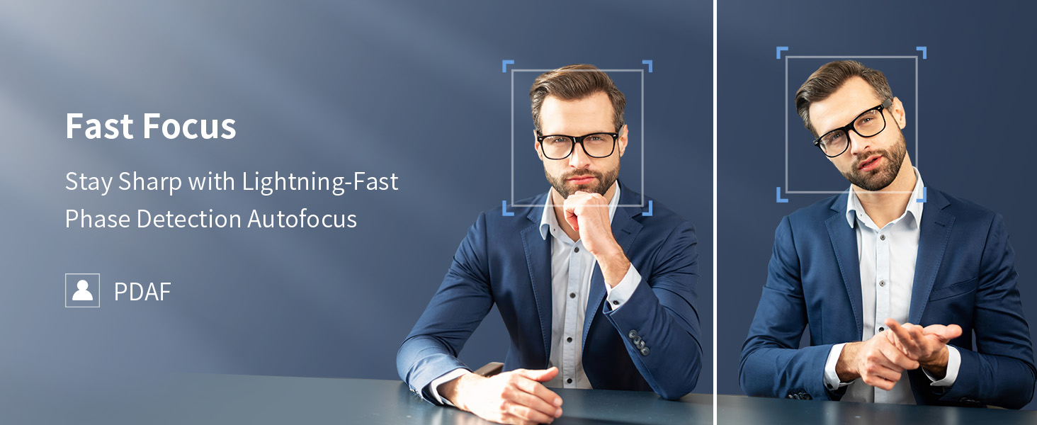 PDAF Technology for Precise Autofocus and Clear Display EMEET 4K Webcam NOVA