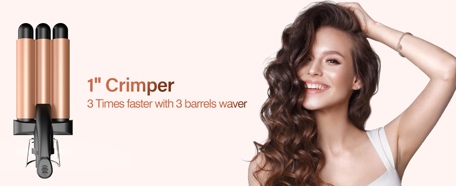 3 barrel curling iron