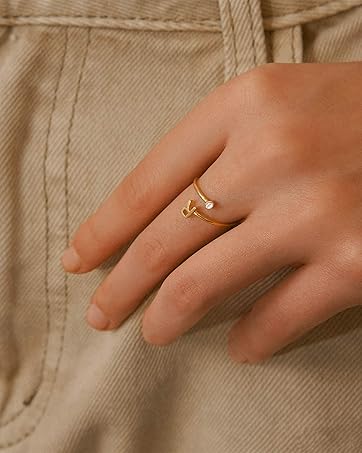gold rings for women gold rings for girls initial rings for women