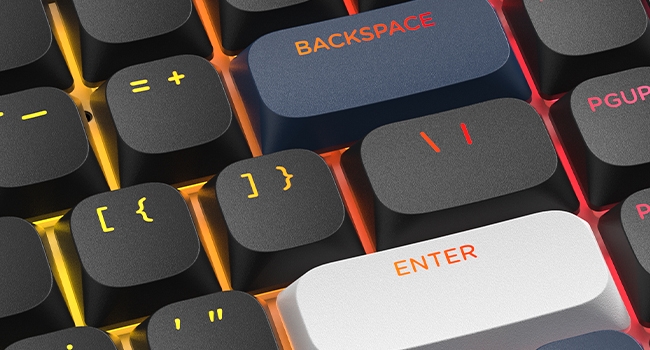Low Profile Keycaps - PBT Shine Through Keycaps for Mechanical Keyboard Custom Key caps