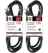 EP 2 Pack 6 ft 14/3C SJTW Appliance and Power Tool Cord, 14 Gauge 3 Prong Heavy Duty Replacement ...