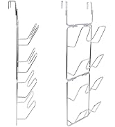 Pastlla 4 Tier Lid Organizer - No Drilling Wall Mounted Pot Cover Rack - Stainless Steel Lid Hold...
