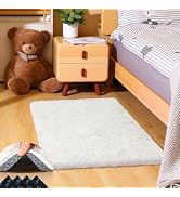 Mhyup 2x3 Cream White Rugs for Bedroom Living Room, Fluffy Small Area Rug Soft Shag Carpet for Ki...