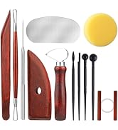 12PCS Pottery Tools Kit, Polymer Clay Tools Set for Sculpting, Air Dry Clay Tools, Ceramic Tools ...