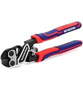 WORKPRO 8" Mini Bolt Cutter, Heavy Duty Wire Cutters with Ergonomic Handle and Security Lock, Hig...