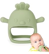 Socub Silicone Baby Teether Toy for Infants 3+ Months, BPA Free Anti-Drop Silicone Mitten Teethin...