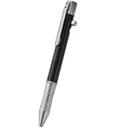 Hamans Titanium Bolt Action Pen 5.31" with Pocket Clip, Ballpoint Writing Pen TC4 Titanium Alloy ...