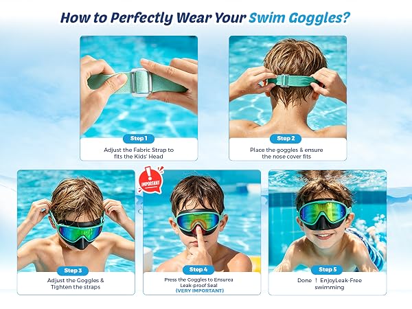 DK06 kids goggles with nose cover