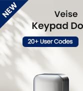 Veise Keyless Entry Door Lock with 2 Lever Handles, Electronic Backlit Keypad Deadbolt Set for Fr...