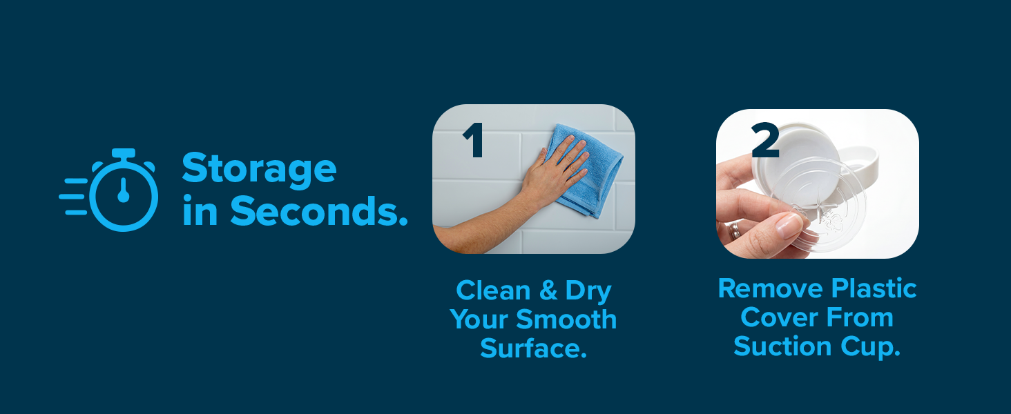 Installation instruction for the slipx solutions suction cup soap dish