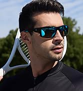 Polarized Sports Sunglasses for Men Women UV400 Protection Lightweight Frame for Fishing