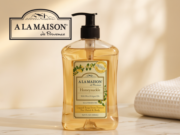 A La Maison Liquid Soap French Triple Milled Traditional Marseille gentle long last refined scent