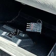 Tester Stored In Glove Box