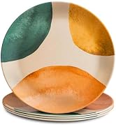 Nook Theory 4 Pack Reusable Bamboo Plates - Non-Toxic Toddler and Kids Plate, Dishwasher Safe, No...