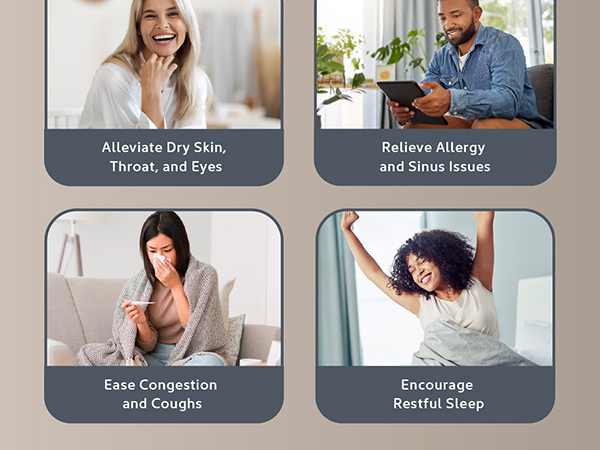 daily support humidifier cool warm mist benefits allergies congestion cough