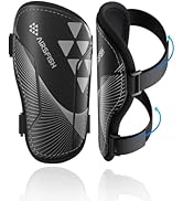 Shin Guards Soccer Kids Youth, CE Certified AirsFish Shin Guard Protection Gear for 2-18 Years Ol...