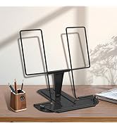 Honagu Book Stand for Reading, Adjustable Reading Rest Book Holder, Documents Holder, Sturdy Typi...
