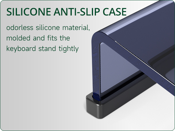 black computer keyboard stand