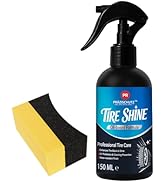 PRAZISCHUTZ Tire Shine Spray - Long-Lasting Gloss, Advanced Dust-Repellent Formula, UV & Ozone Pr...