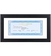 ELSKER&HOME 5x10 Business License Frame Black for 3.5x8 Standard Business License with mat - 5x10...