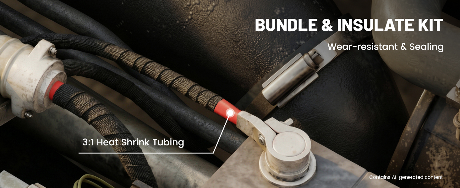 3:1 Heat Shrink Tubing Kit Wire Harness Electrical Tape