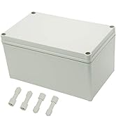 Zulkit Junction Box ABS Plastic Dustproof Waterproof IP67 Junction Boxes Universal Electrical Pro...