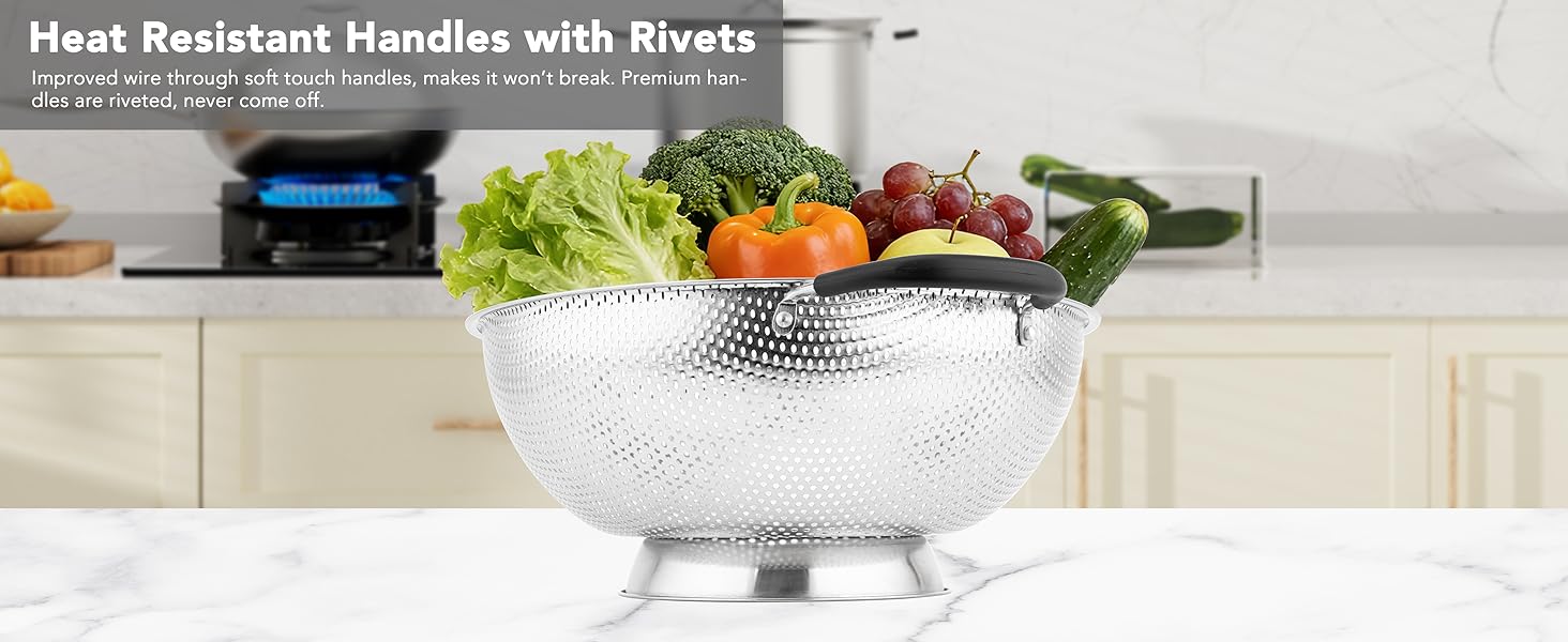 Heat Resistant Handles with Rivets