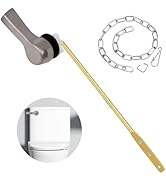 Toilet Handle Replacement Kit, Universal Toilet Flush Handle, Zinc Alloy Toilet Tank Trip Lever w...