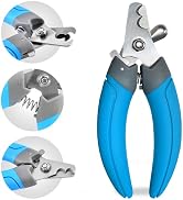 LuckyTail Dog Nail Clippers with Safety Guard & Lock, Professional Pet Grooming Tool for Medium a...