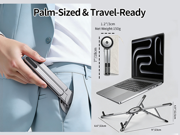 height-adjustable laptop stand