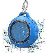 Kunodi Outdoor Waterproof Bluetooth Speaker, Wireless Portable Mini Shower Travel Speaker with Su...