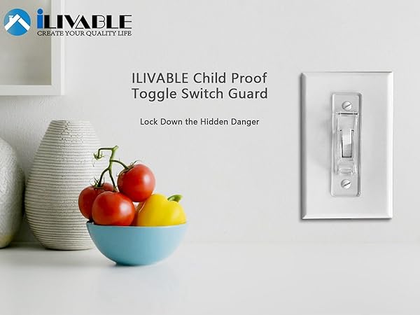 ILIVABLE Child Proof Toggle Switch Guard