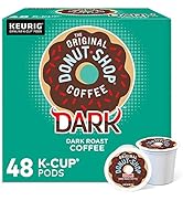 The Original Donut Shop Coffee Dark, Keurig Single Serve K-Cup Pods, Dark Roast Coffee, 48 Count
