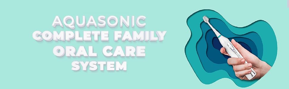 aquasonic home dental center - ultra sonic electric toothbrush, pure daily care home dental center