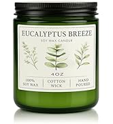 Eucalyptus & Mint Candles for Home Scented, 20 Hours Burn Soy Candle Gift for Women Stress Relief...