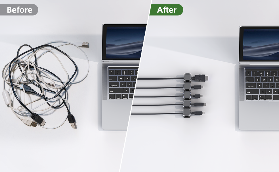 magnetic cable clips desk cable management phone holder for desk