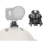 Forevercam 360°Rotate Aluminum Helmet Mount for Gopro Hero 13/12/11/10/9/8/Insta360/AKASO/DJI Osm...
