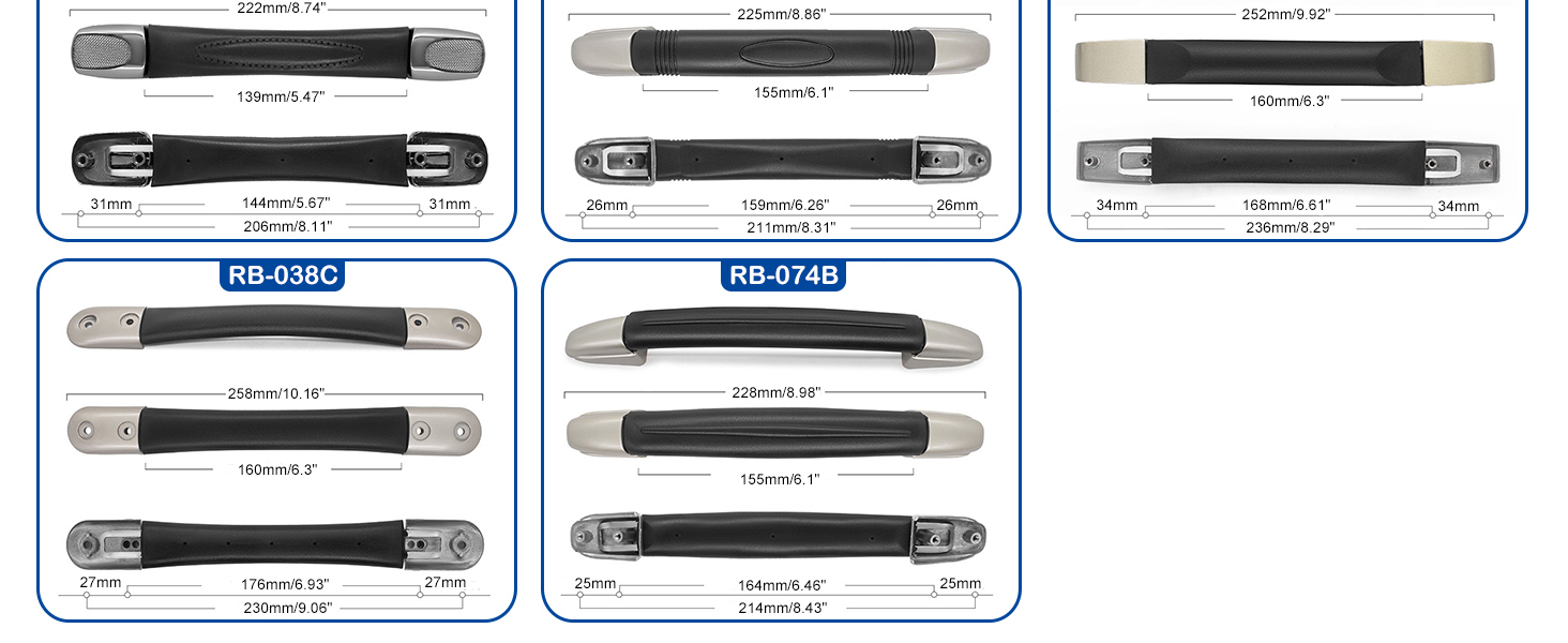 Black Luggage Handle Replacement