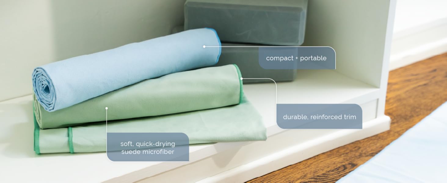 S&T INC. Suede Microfiber Yoga Mat Towel