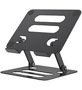 iAXBi Tablet Stand Holder for iPad for Desk, Adjustable Foldable Aluminium Travel Tablet Stand fo...