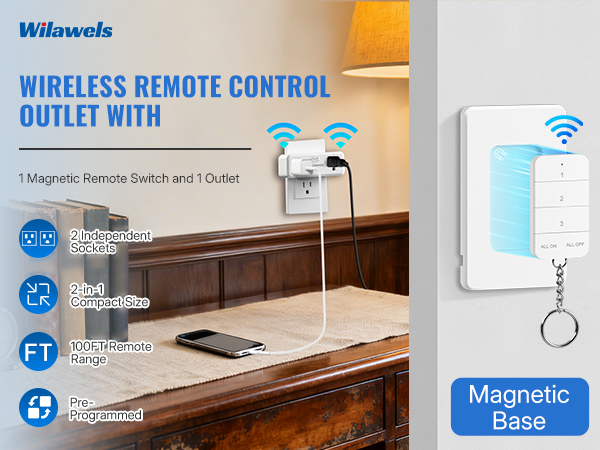 outlet with remote