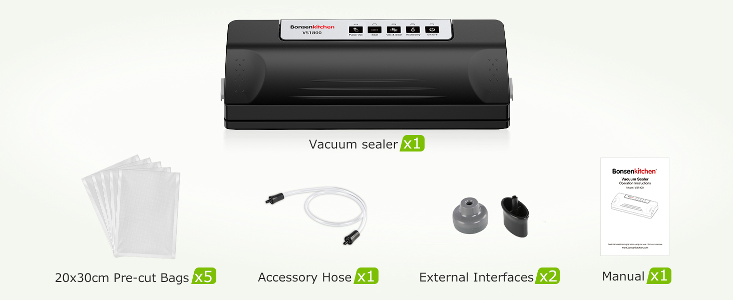 Bonsenkitchen Vacuum Sealer Machine