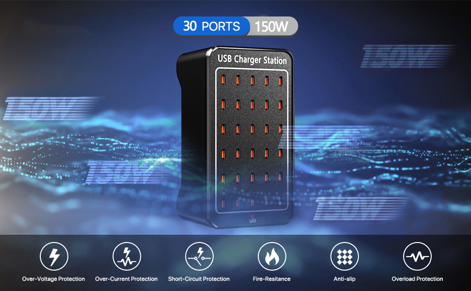 usb charger block charging hub