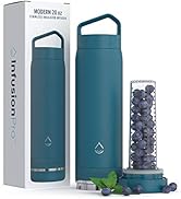 Infusion Pro Fruit Infuser Water Bottle Vacuum Insulated (20 oz) Stainless Steel : Fruit Infusion...